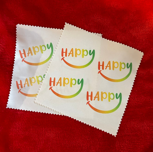 Pack of 2 Happy Lens Cloths